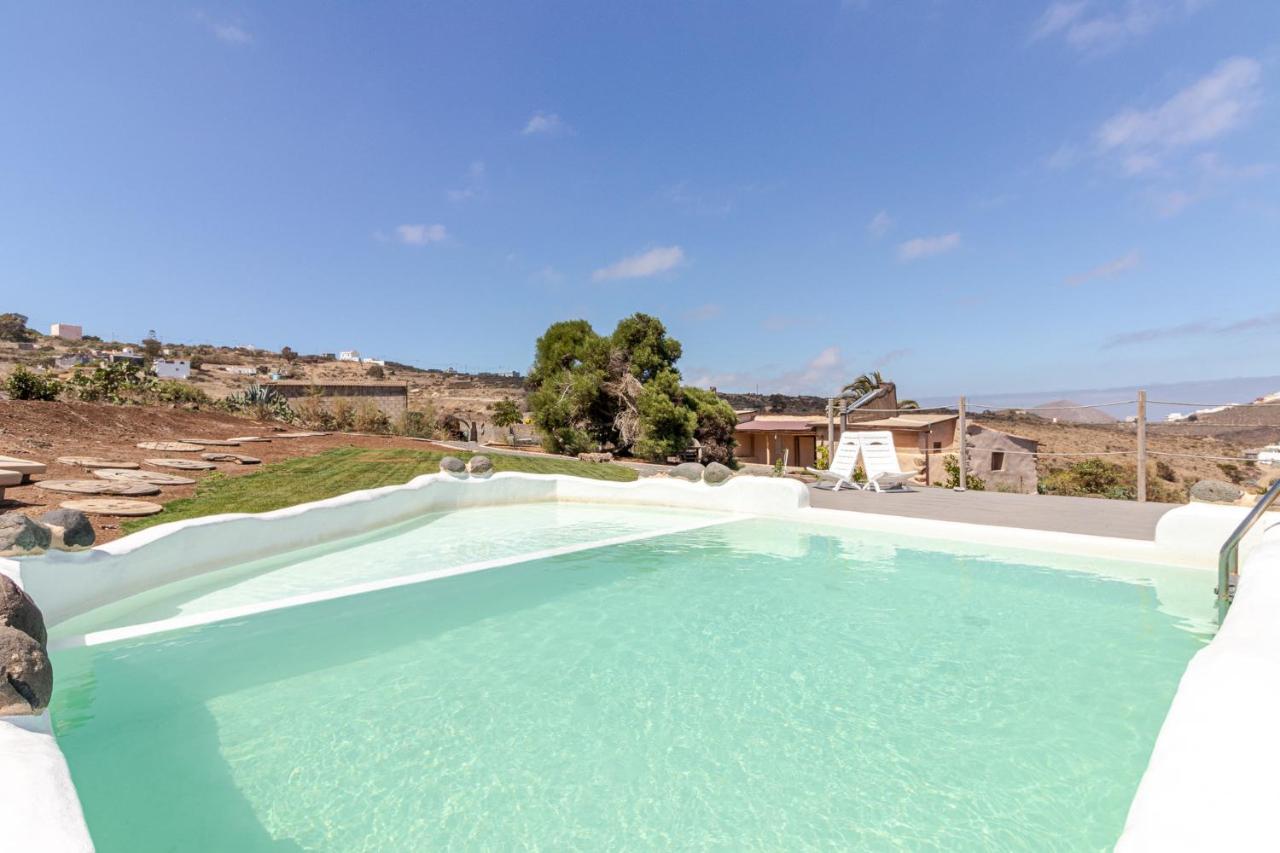 Flatguest Charming House + Pool + Terrace + Views Villa Santa Maria de Guia de Gran Canaria Eksteriør bilde